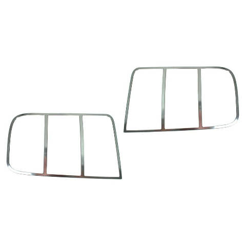 Tail Light Bezel ChromeFinish Aluminum fits FordMustang 05-09 Drake 5R3Z-13489-C muscle car