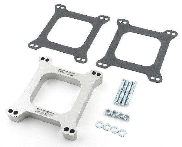 Mr. Gasket Holley Edelbrock 1 open center aluminum carb spacer kit for Holley 4150 carburetors 6005