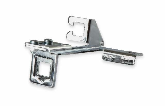 Mr. Gasket throttle and transmission kickdown cable bracket chrome carburetor steel 6039