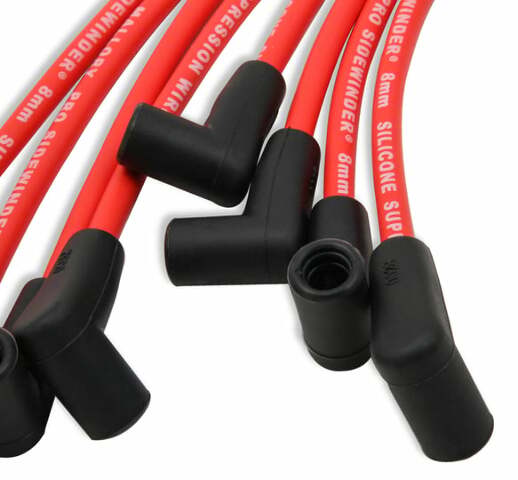 Spark plug wire set for Chevy mallory-604-8mm-red-pro-wire-spark-plug-wire-set-small-block-chevy-skt-cap-over
