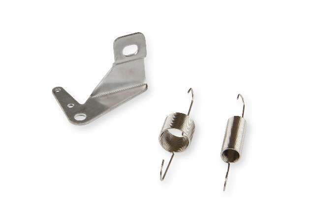 Mr. Gasket carburetor throttle cable bracket 6092MRG fits Holley carburetors stainless steel