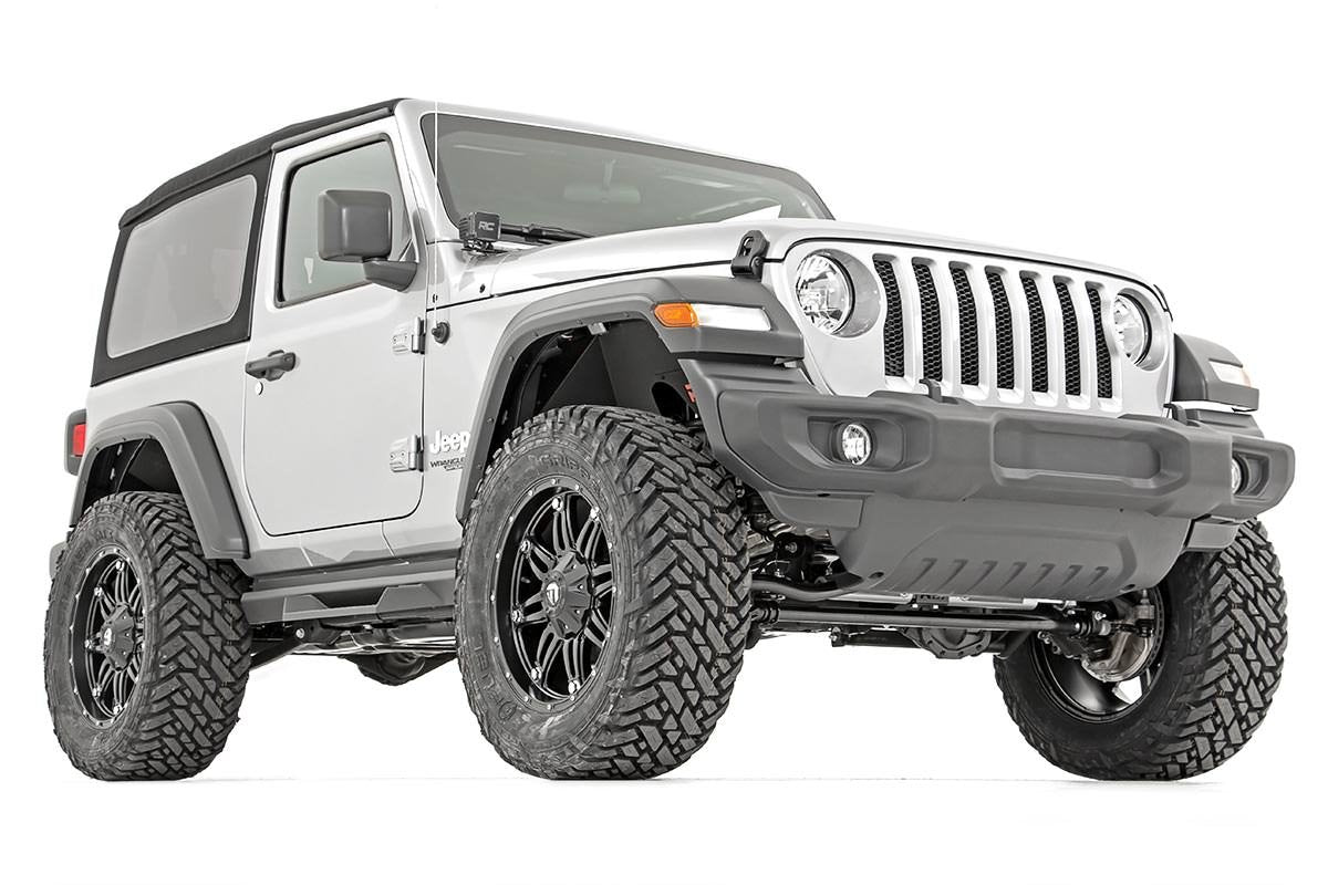Fits Jeep Wrangler JL 4WD (2018-2023) 3.5" Lift Kit; Adj Lower; FR D/S; 62830
