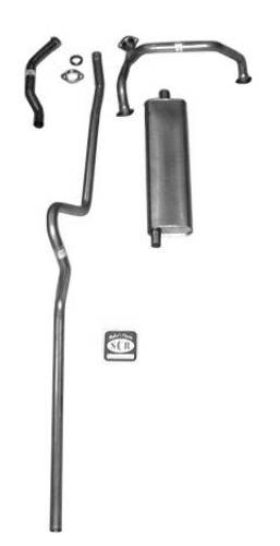 Non-Convertible 8 cyl. Single Exhaust System 63003 Shafer's Classic Reproductions