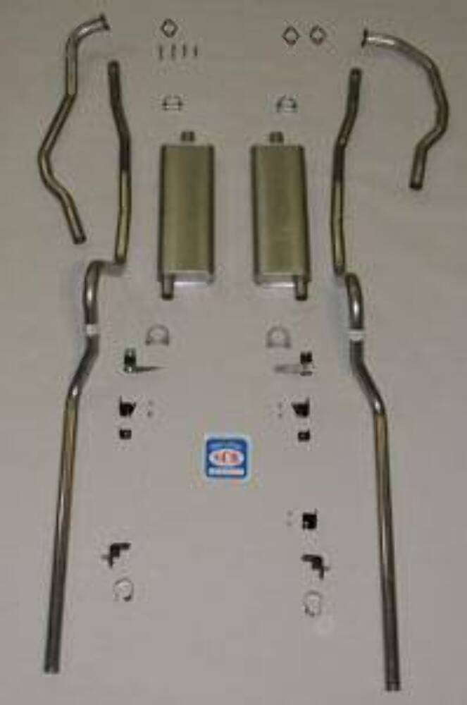 Fits 1955 Chevrolet Full Size Convertible 8 cyl. All Dual Exhaust System 63007