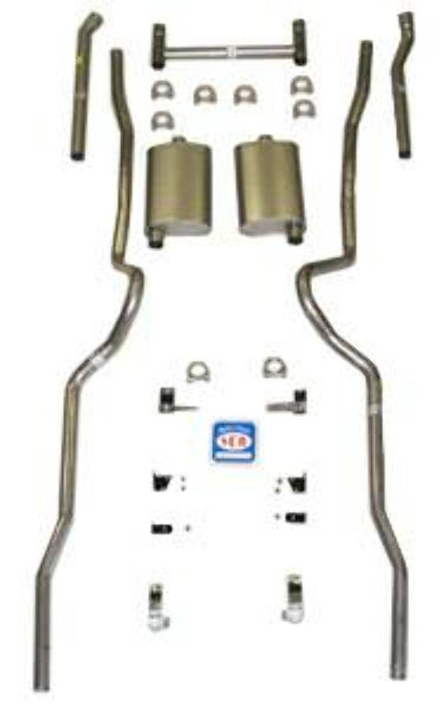 Fits 1955 - 1957 Chevrolet Full Size Exhaust System 63033