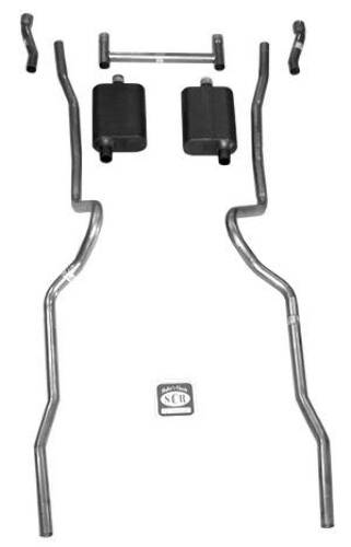 Fits 1955 - 1957 Chevrolet Full Size Exhaust System 63036
