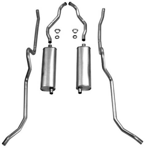 Exhaust System 63044 fits 1957 Chevy Full Size CB94 Shafer's Classic Reproductions