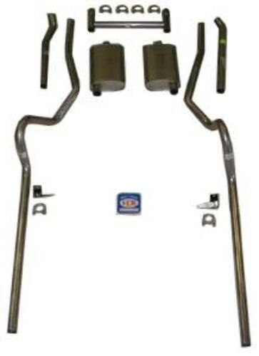 Exhaust System 63069 fits 1955-1957 Chevy Full Size Shafer's Classic Reproductions