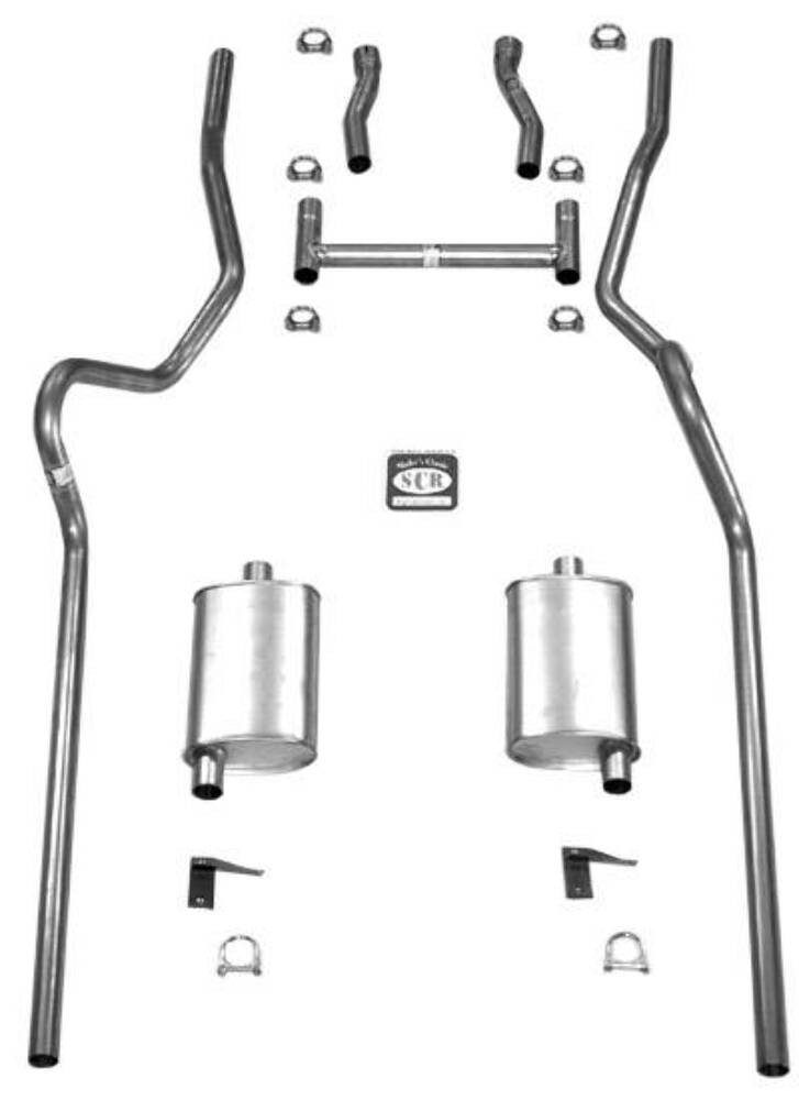 Fits 1955 - 1957 Chevrolet Full Size Exhaust System 63071