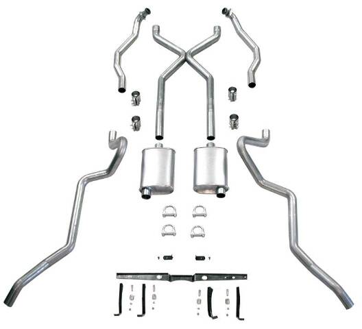 Exhaust System 63086 fits 1955-1957 Chevy Full Size A069 Shafer's Classic Reproductions