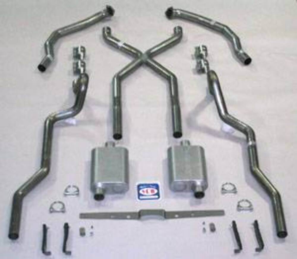 Fits 1955-57 Chevrolet Full Size X Exhaust System 63090