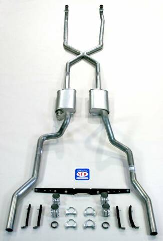 Fits 1955-1957 Chevrolet Full Size "X" style Exhaust System 63110