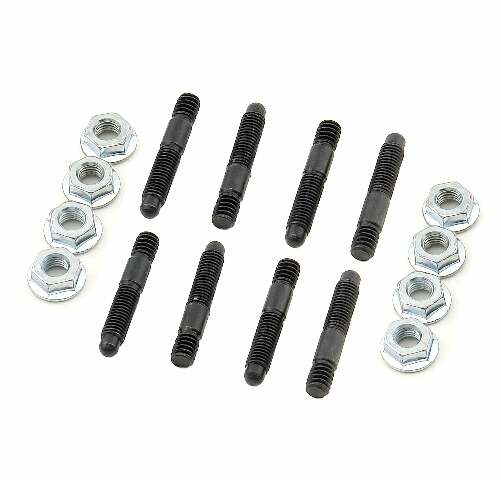 Mr. Gasket valve cover stud kit bullet tip SBC Chevy black steel 6329