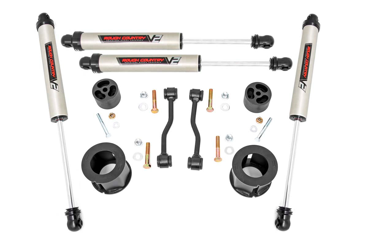 Fits Jeep Gladiator JT 4WD (2020-2023) 2.5 Inch Leveling Kit; Spacers; V2; 63470