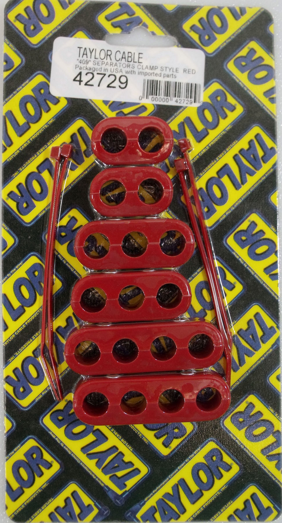 Spark Plug Wire Holder 10.4mm 6 Red 42729
