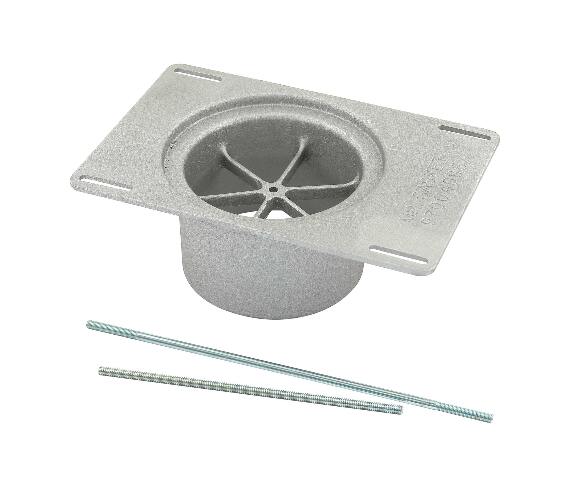 Mr. Gasket street scoop conversion kit converts street scoop from dual 4 barrel to single 4 barrel carburetor polished aluminum 6653