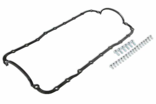 Mr. Gasket one piece molded rubber oil pan gasket kit Ford steel 6683