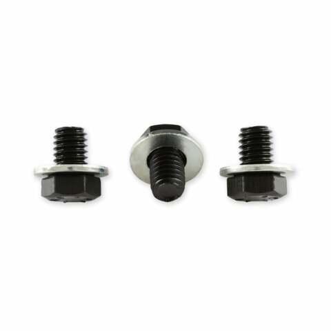 Mr. Gasket torque converter bolts GM black steel 6715
