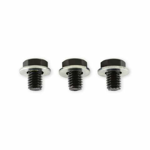 Mr. Gasket torque converter bolts GM black steel 6715