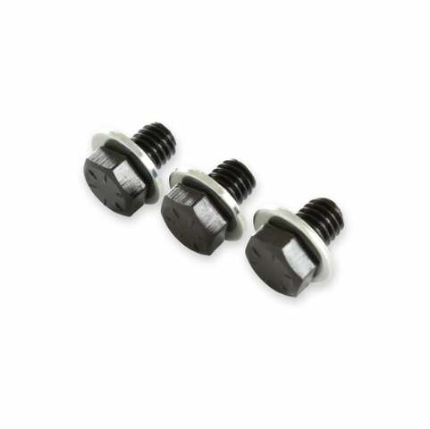Mr. Gasket torque converter bolts GM black steel 6715