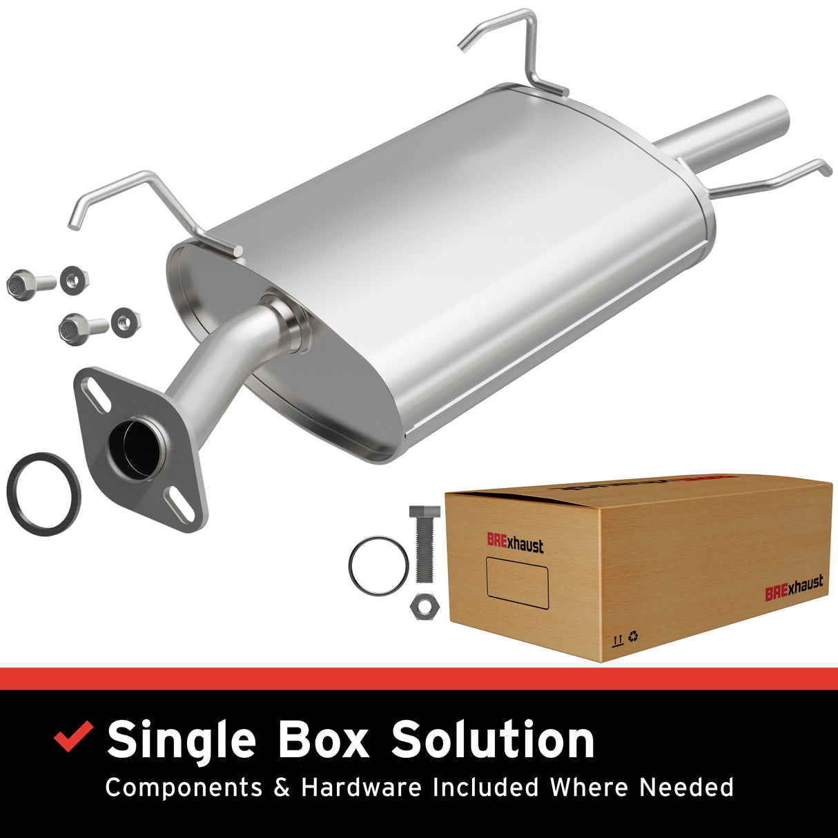 2000-2006 Nissan Sentra Direct-Fit Muffler Kit 108-0044 aluminized steel