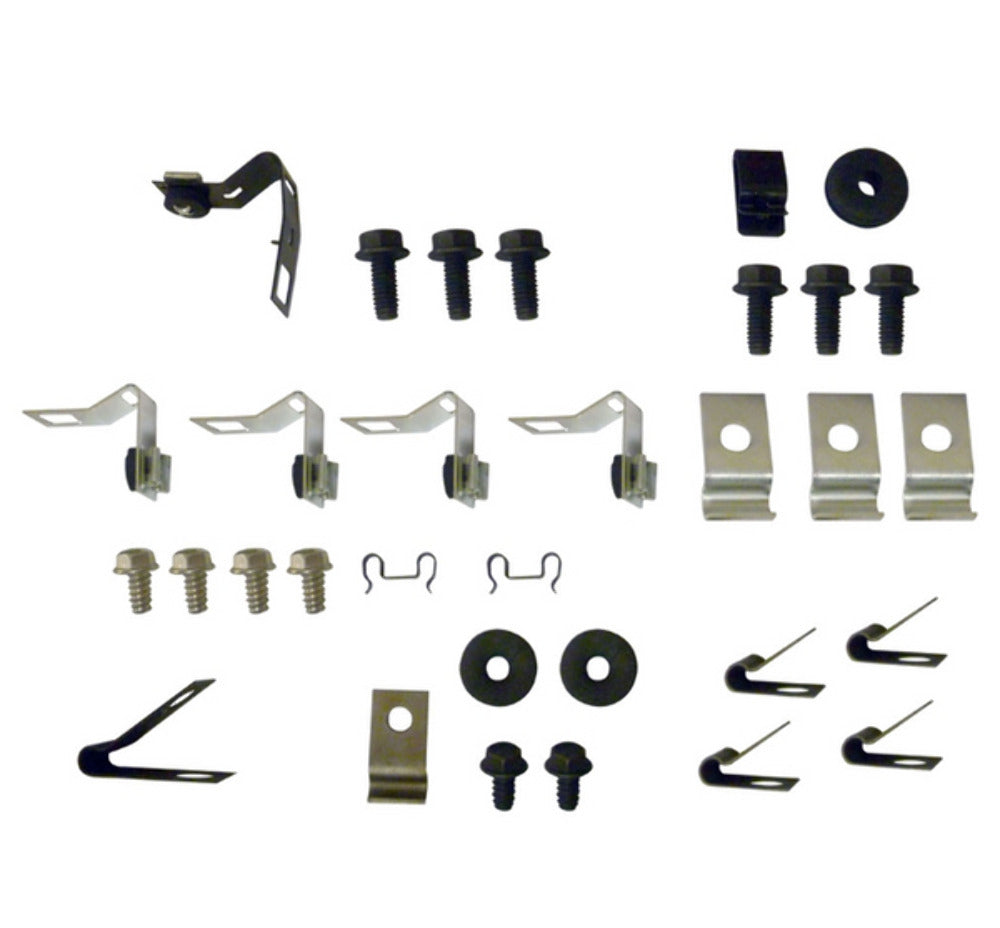 Replacement Line for 67 Mustang; 6 cylinder, Hardtop, 2pc Line; Clip Kit-67Z