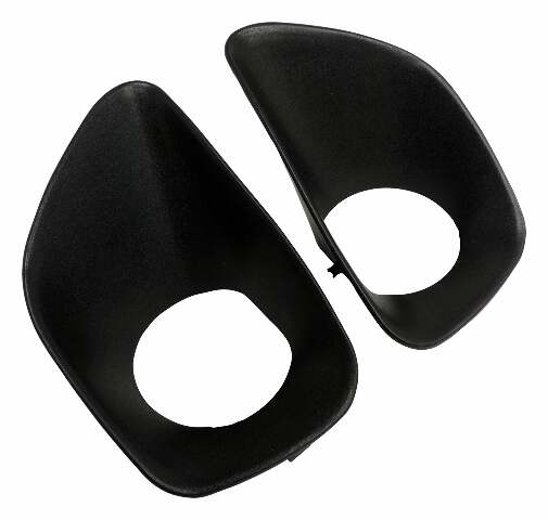 Jeep Fits 2011-2013 WK Grand Cherokee; fog light assembly Bezel Set -68078284K-CRN black