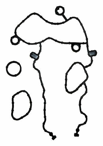 Timing Cover Gasket Set for 2012-2015 Jeep Wrangler JK Wrangler w/ 3.6L Engine - 68228480AA black
