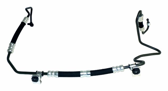 Power Steering Pressure Hose for 2018+ Jeep Wrangler JL Wrangler & Jeep Gladiator JT Gladiator w/ RHD - 68247933AC stainless steel black