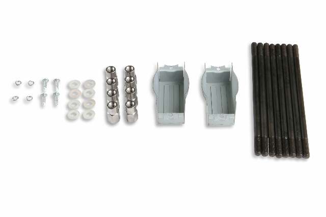 Mr. Gasket cast aluminum ball milled center bolt valve covers polished SBC Chevy 6856G