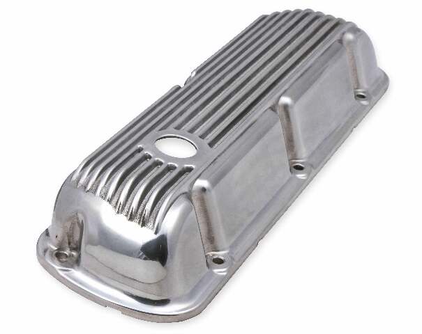 Mr. Gasket Cast Aluminum Valve Covers Pair - Polished - 6861G