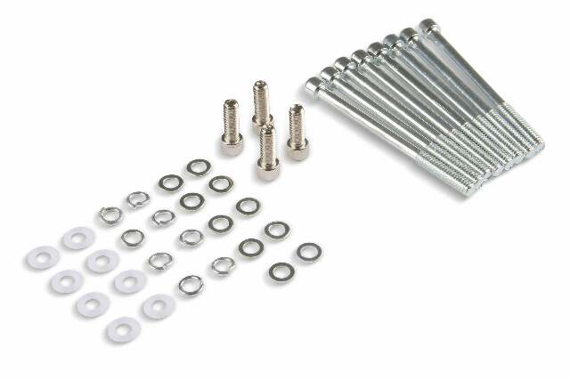 Mr. Gasket fabricated aluminum valve covers silver finish Ford black 6864G