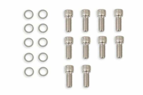 Mr. Gasket fabricated aluminum valve covers silver finish Ford black 6872G