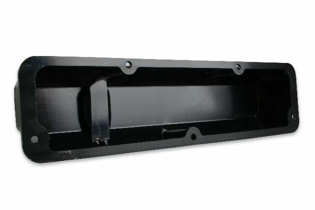 Mr. Gasket fabricated aluminum valve covers black finish 6876BG Ford 2493