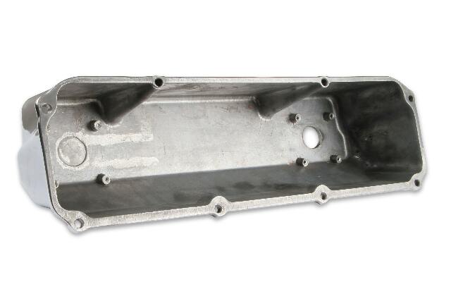Mr. Gasket cast aluminum tall valve covers polished Ford 6890G