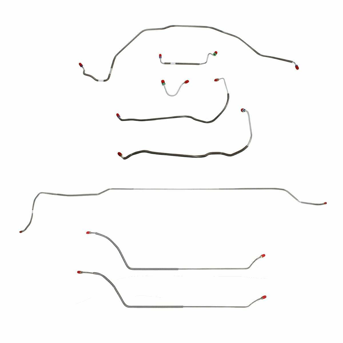 Complete Brake Line Kit for 69 Chevy Malibu w/Manual disc brakes stainless steel