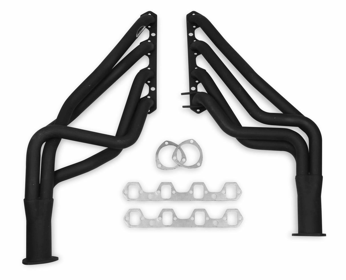Hooker 1964-1973 Ford Mustang V8 Long Tube Headers Competition - Painted 6901HKR black ceramic coated long tube manual transmission