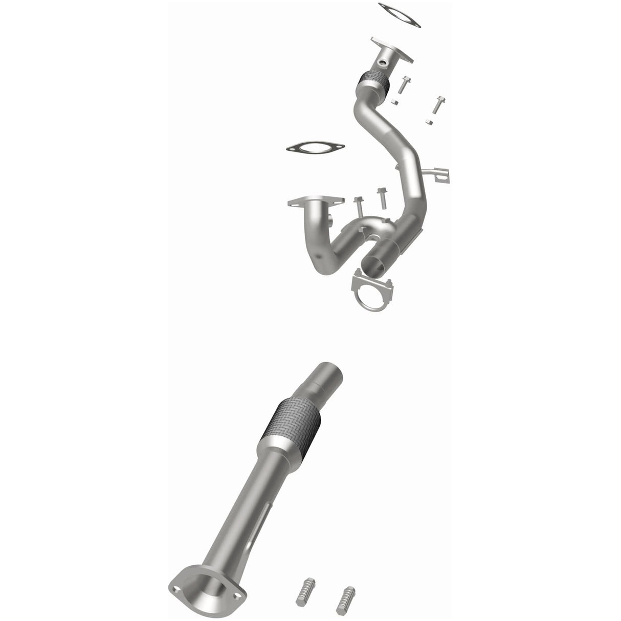 2007-2008 GMC Acadia Direct-Fit Front Pipe Kit 107-0060 stainless steel