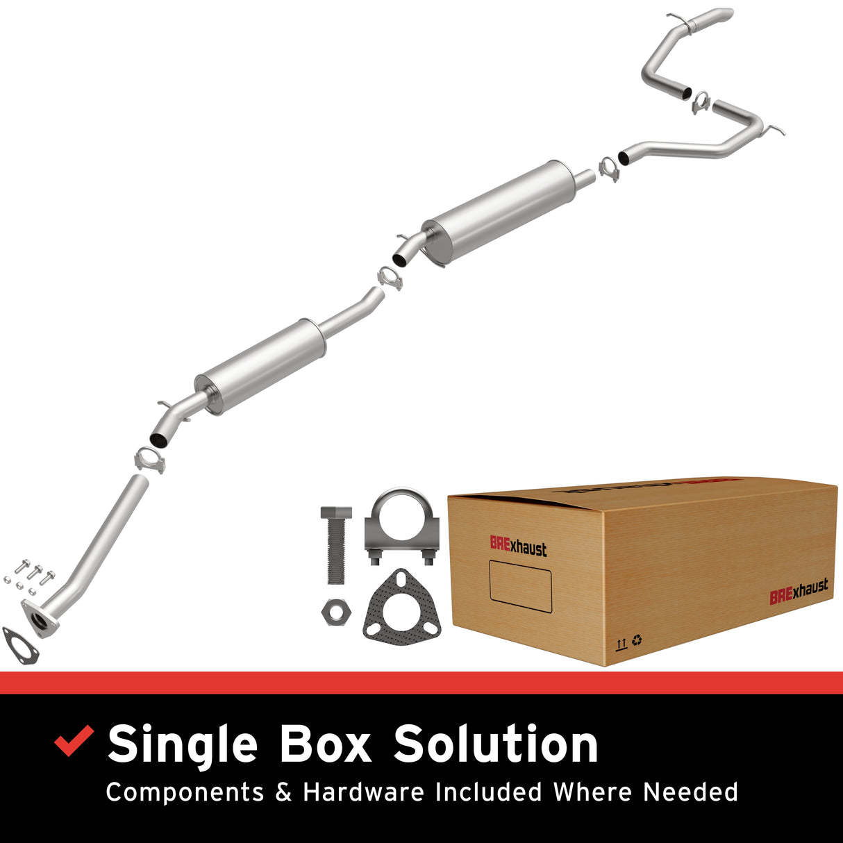2014-2017 Honda Odyssey Direct-Fit Replacement Exhaust System 106-0810 aluminized steel