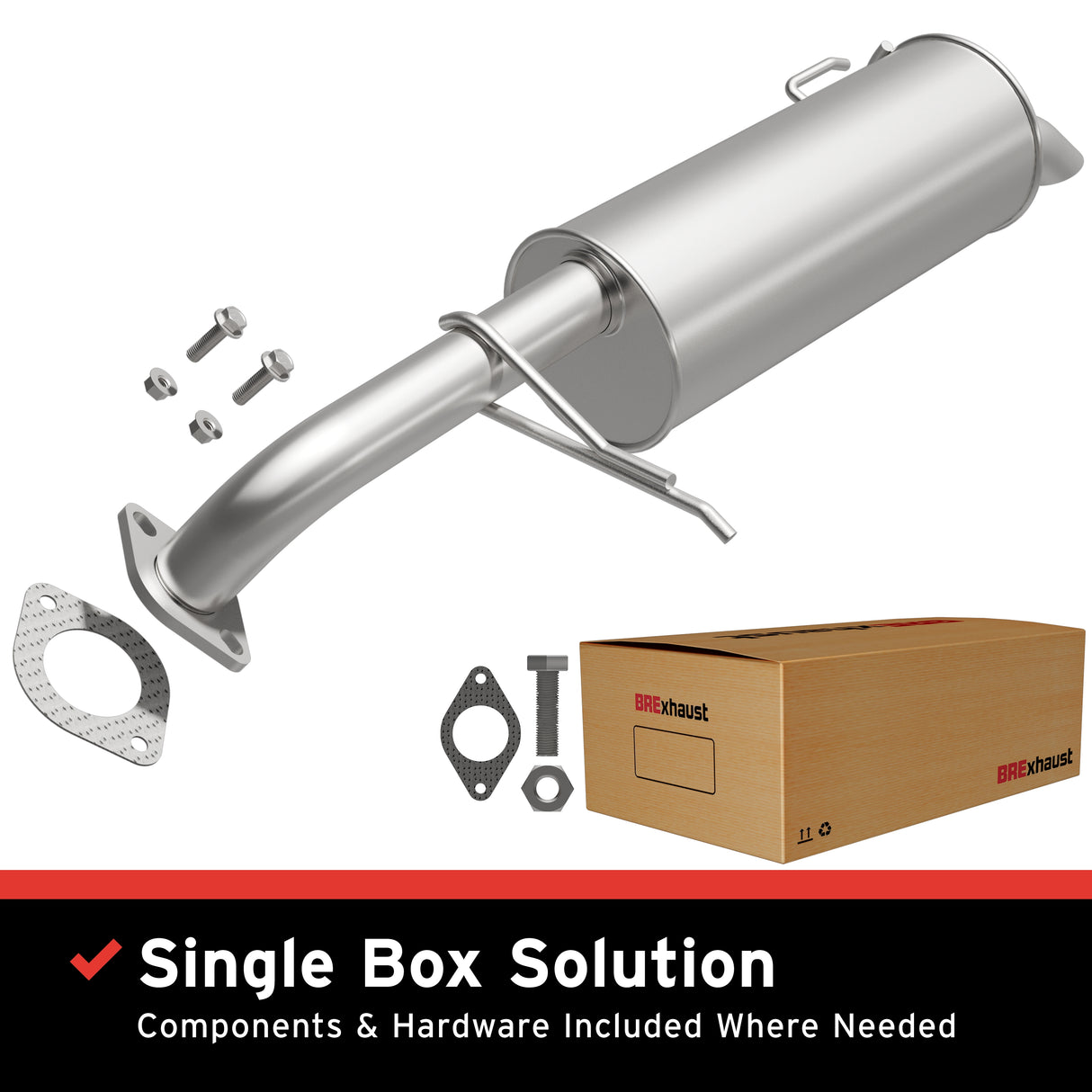 2010-2011 Kia Soul Direct-Fit Muffler Kit 108-0008 aluminized steel