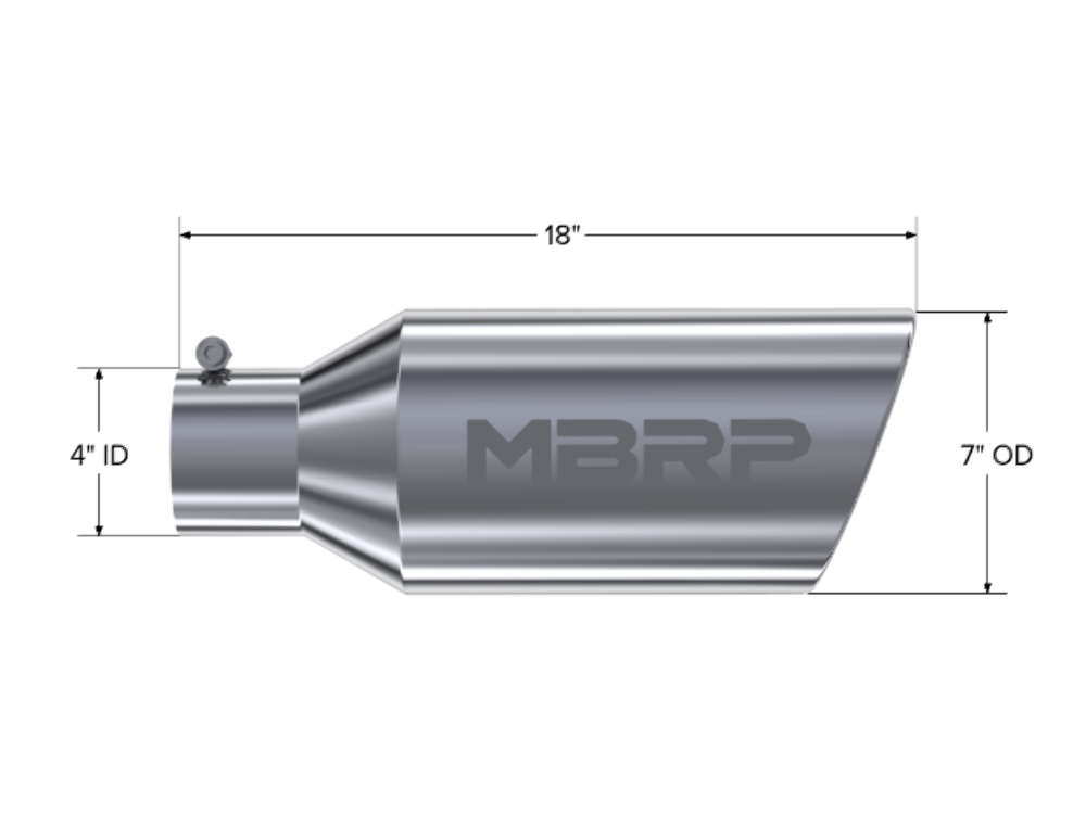 MBRP performance muffler T304 stainless steel black coated carbon fiber tip T5126