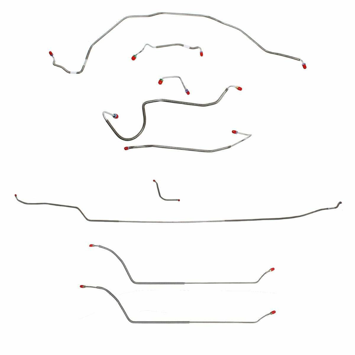 Complete Brake Line Kit for 70 Chevy Malibu w/ Manual disc brakes stainless steel