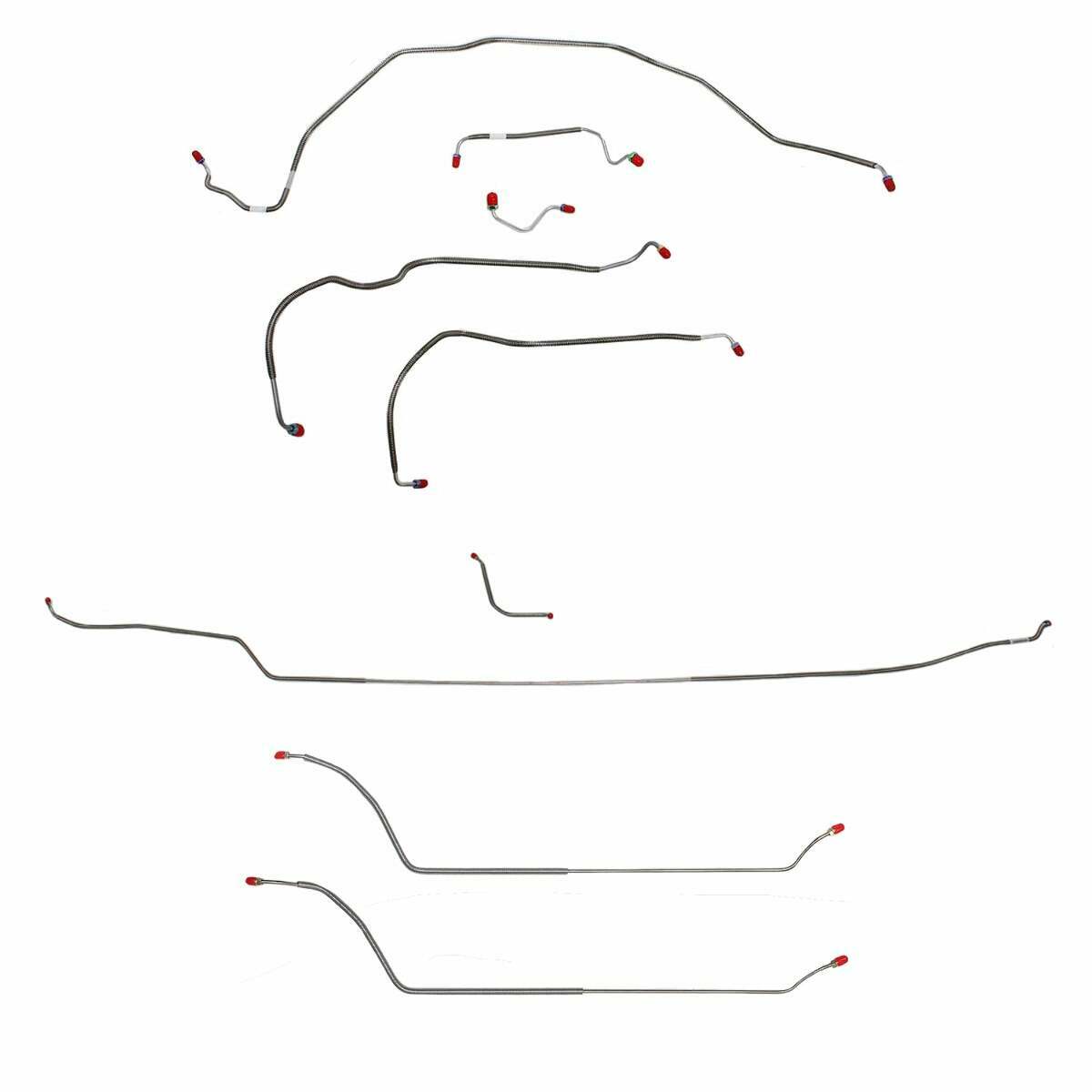 Complete Brake Line Kit for 70 Chevy Malibu w/ Power disc brakes stainless steel