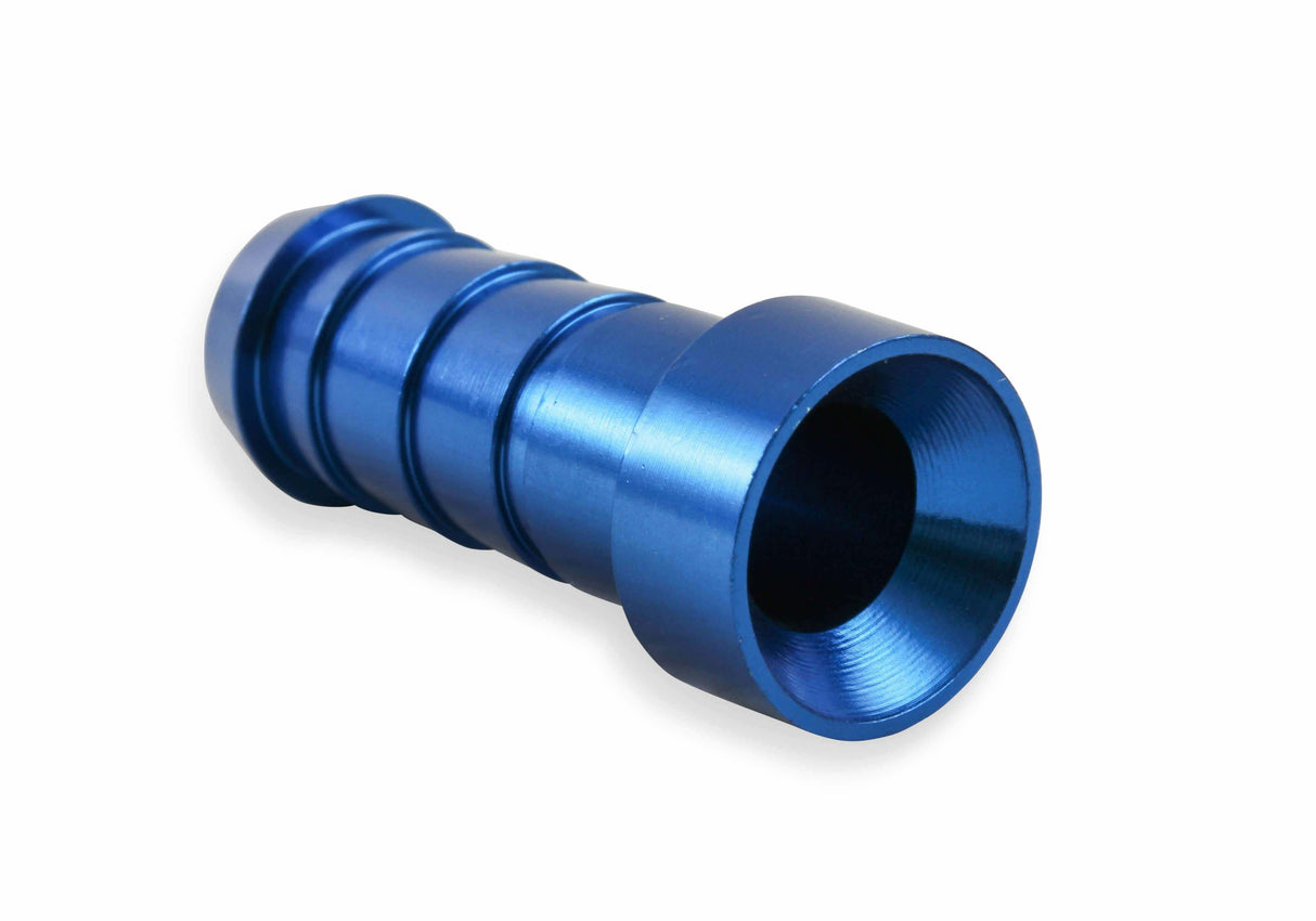 Earls Auto-Crimp Hose End - Straight - Size -6 - Blue - 700106ERL
