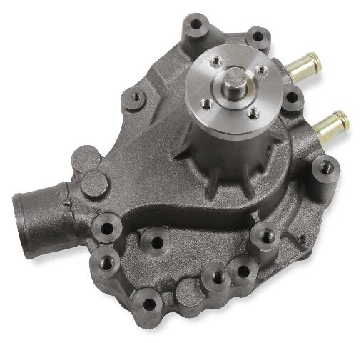 Mr. Gasket water pump 70130NG Ford chrome black aluminum 2493