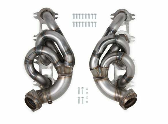 Hooker Fits 2008-2009 Ford Mustang; BlackHeart Shorty Headers - 70303304-RHKR black shorty