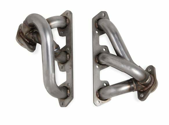 Hooker Fits 2011 Jeep Wrangler; BlackHeart Shorty Headers - 70305401-RHKR black shorty