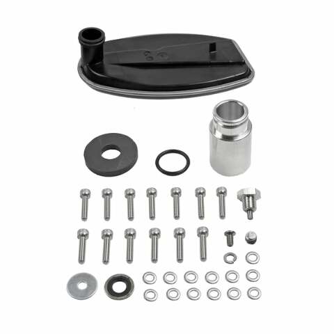 Fits 2013-2023 Ram 1500 Trucks Hi-Tek Deep Transmission Pan - Aluminum black