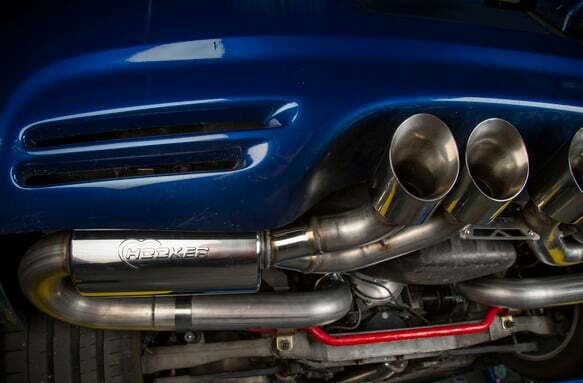 Hooker Fits 1997-2004 Chevrolet Corvette; Axle-Back Exhaust System - 70401343-RHKR for 1997-2004 Chevy Corvette