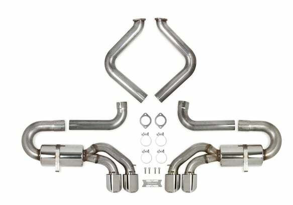 Hooker Fits 1997-2004 Chevrolet Corvette; Axle-Back Exhaust System - 70401343-RHKR for 1997-2004 Chevy Corvette
